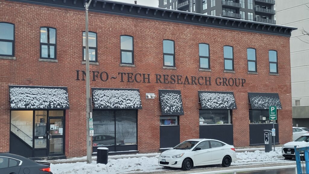 Info-tech Research Group building in downtown London.
