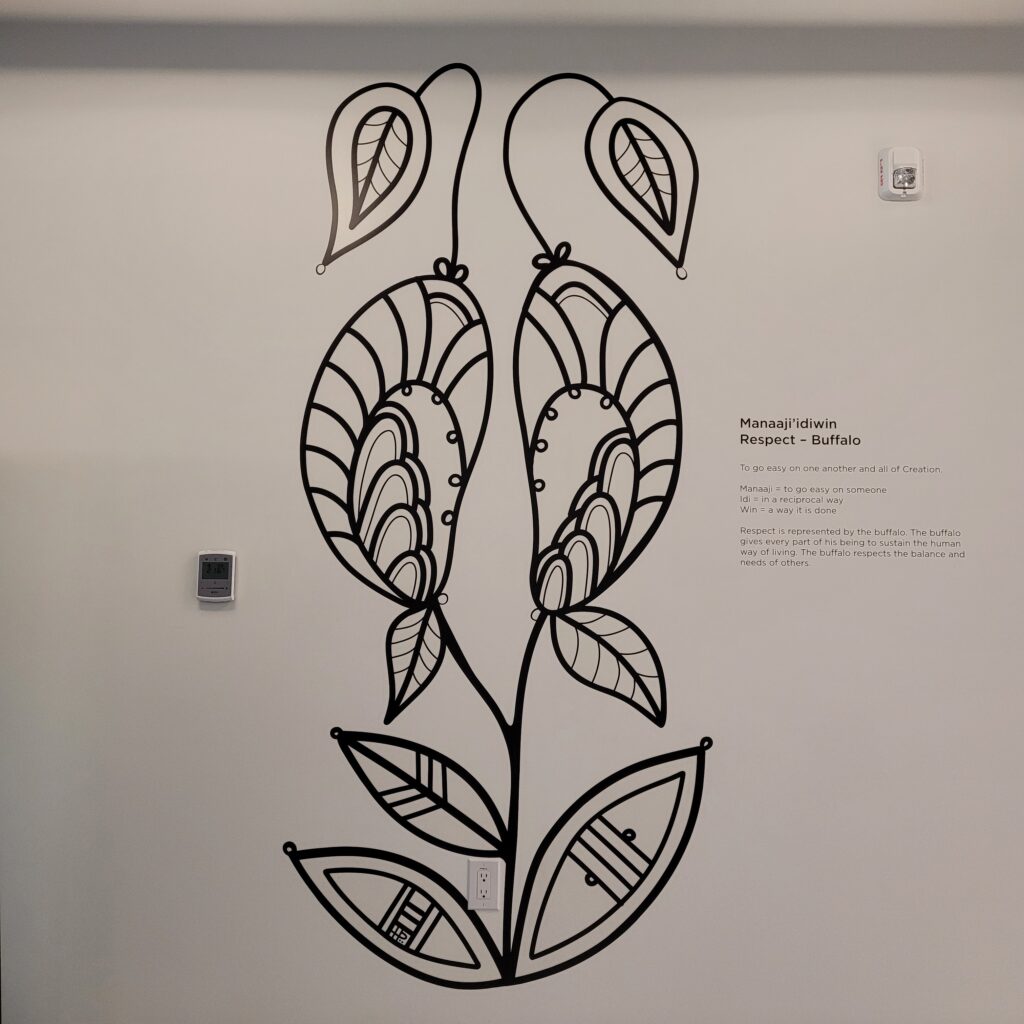 Indigenous wall mural.