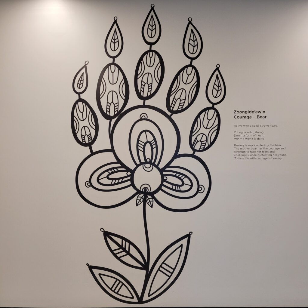 Indigenous wall mural.