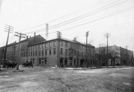 The original McClary tin shop was located at the corner of King and Wellington Streets.