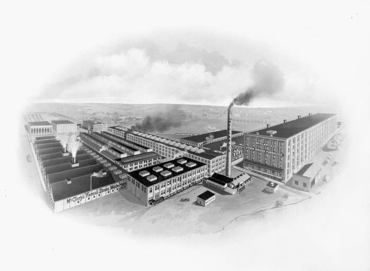 The stove and furnace factory, located on Adelaide Street.