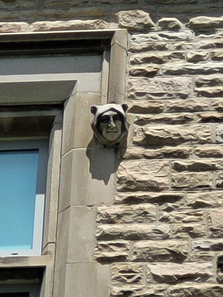 Close up view of the Yorkshire farmer carving.