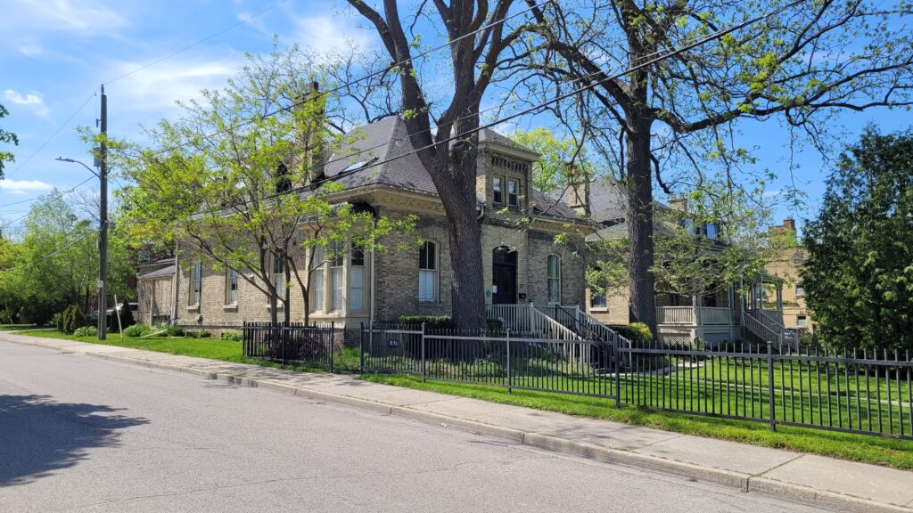 Across McClary Ave are the two houses John McClary built for his daughters.
