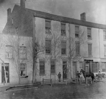 Early Brener cigar factory on Ridout Street, east side, north of King Street, circa 1890.