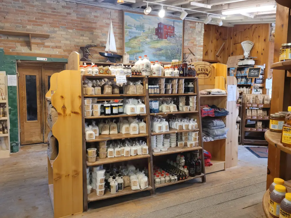 Inside of the Arva Store.