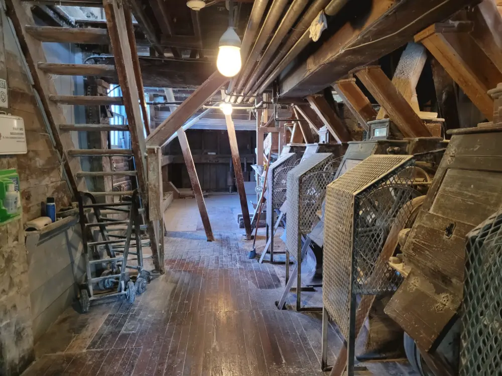 First floor of the Arva Flour Mills.