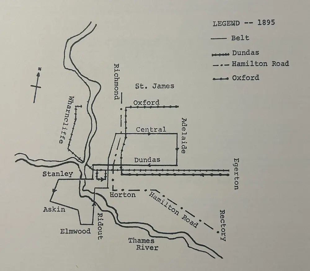 1895 map of the early LSR transit system. 