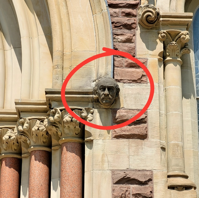 Close-up of Bishop Walsh.