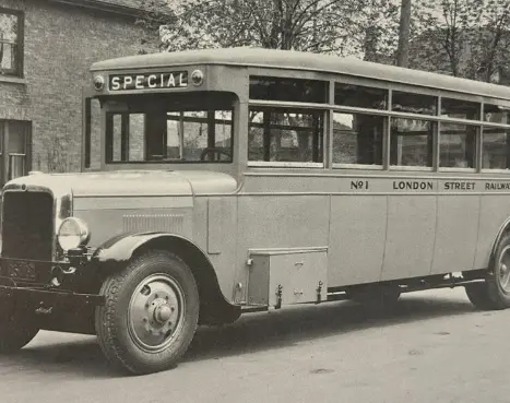 Early LSR bus, c. 1929.