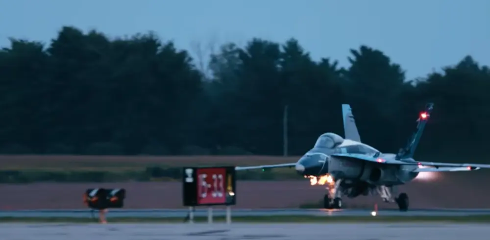Jet taking off in Friday Night's "Hour of Power".