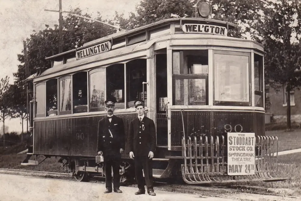 Motorman and conductor, 1911.