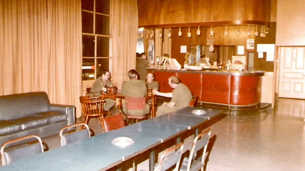 The officers' mess, as seen in the 1970s. 
